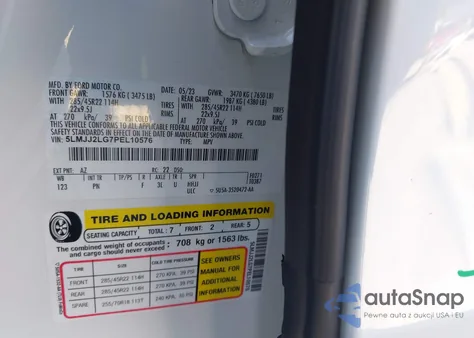 2023 Lincoln Navigator Reserve z USA, uszkodzony, nr VIN 5LMJJ2LG7PEL10576